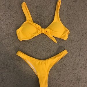 Yellow bikini